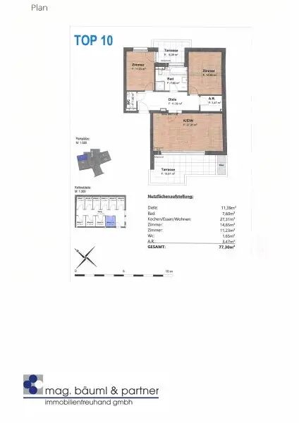 Erstbezug! 3-Zimmer-Wohnung am Kaiserwasser