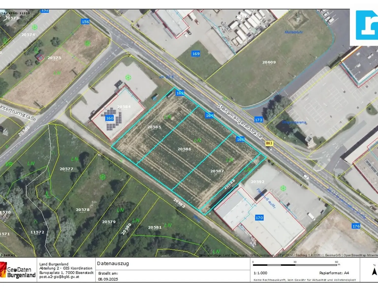 Attraktives Gewerbegrundstück als BAURECHT im Industriegebiet Oberwart