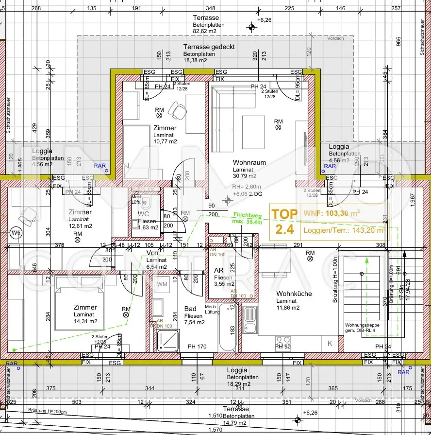 Erstbezug mit Weitblick: Großzügige 4-Zimmer-Wohnung mit riesiger Privatterrasse in Münichsthal