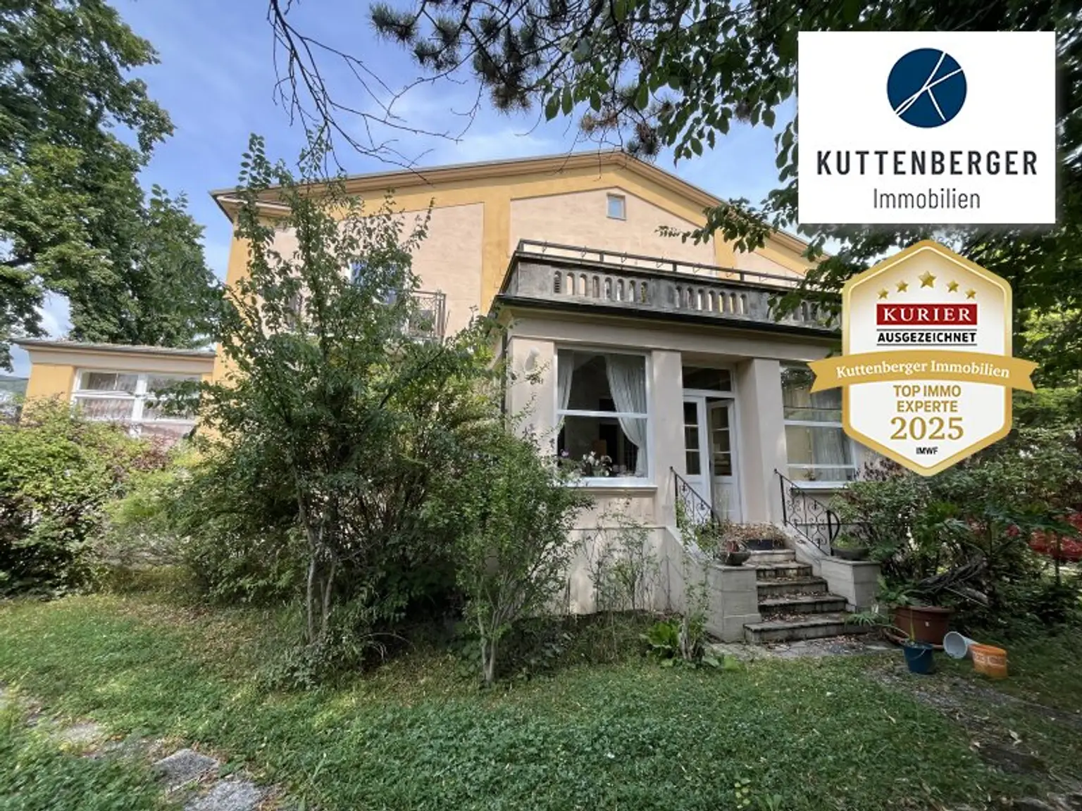 Historisches Herrenhaus im Villenviertel von Baden: ca.450m² WF mit Grundfläche von 1873qm und 17 Zimmern zum Sanieren! (V2 & Schut
