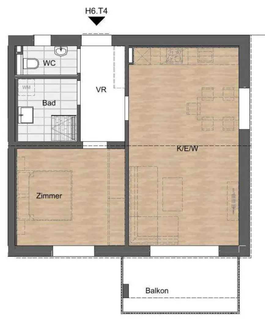 Neubauwohnung mit Balkon in Werndorf in Ruhelage/ Haus 6 Top 4