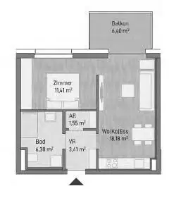 Leben in der Innenstadt Graz: NEU 8020 1.OG, 41m² mit Balkon, A+, *****Aktion zum Baustart