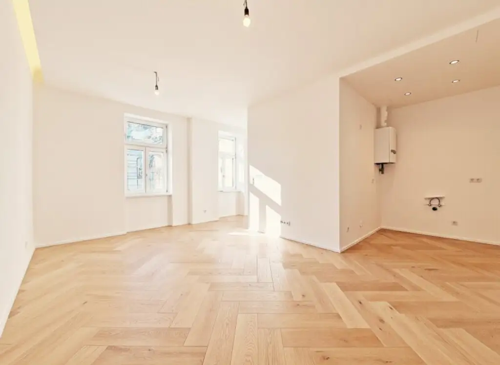 ++NEU++ Exklusive 3-Zimmer Altbauwohnung mit bewilligtem Balkon und High-End Ausstattung in TOP-Location im 9. Bezirk!
