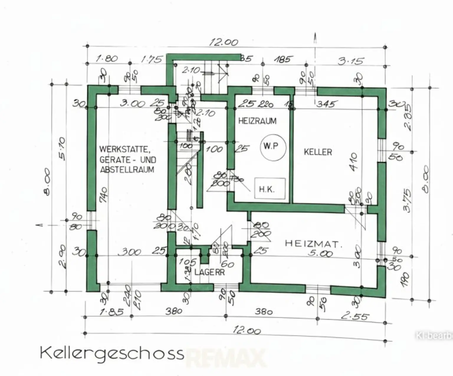 Grundriss Keller