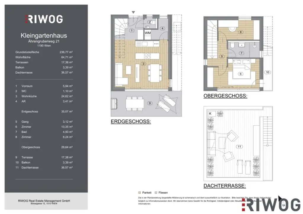 MINI VILLA AM HACKENBERG MIT CA. 37m² DACHTERRASSE UND IMPOSANTEM WEITBLICK AUF DIE CITY - EIGENGRUND IM KLEINGARTEN - GANZJÄHRIG BEWOHNBAR