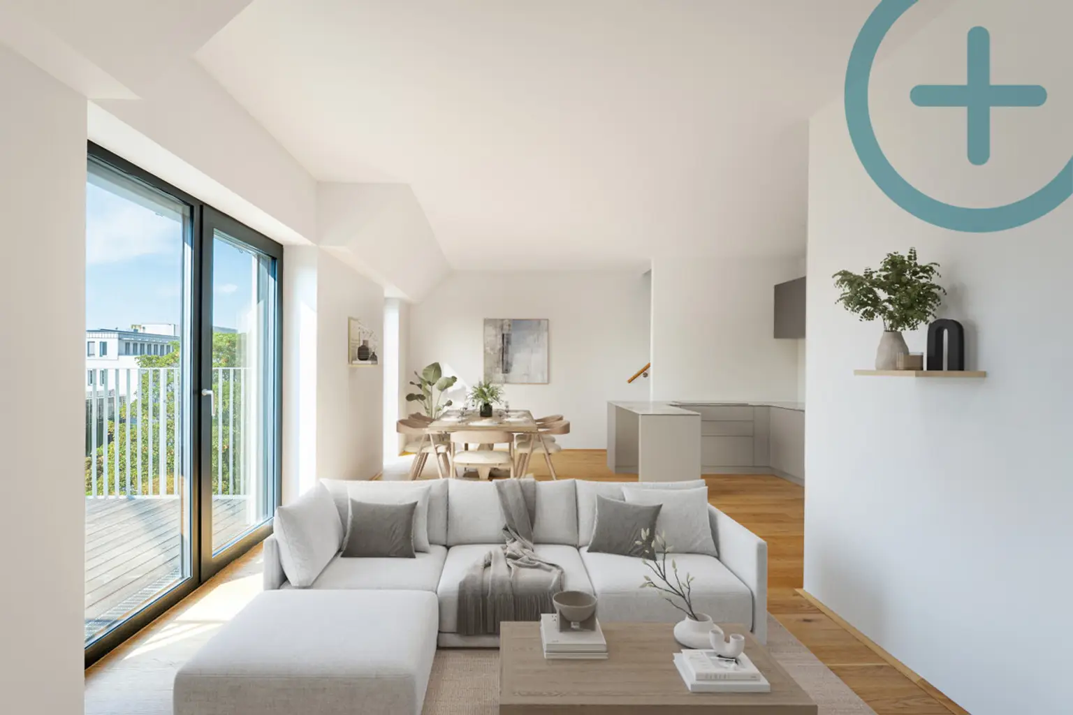 SONNNENSCHEINHIT MIT 2 TERRASSEN