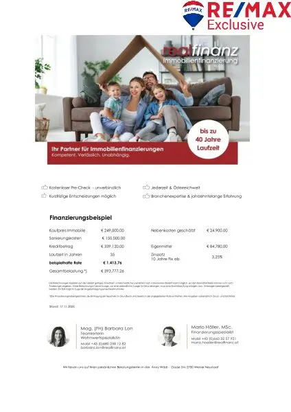 Grundstück mit Altbestand im Wienerwald!