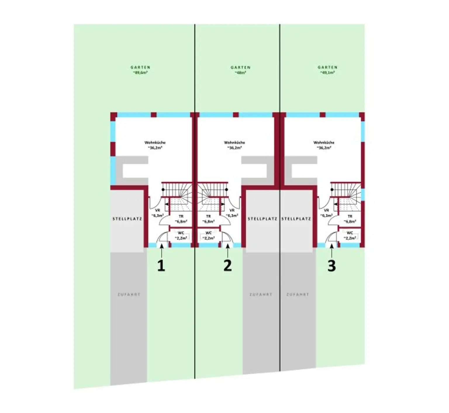 Elegante Neubauten: Erstbezug mit Garten, Terrasse und Luftwärmepumpe | Helle und moderne Räume | Hochwertige Ausstattung | Parkplatz