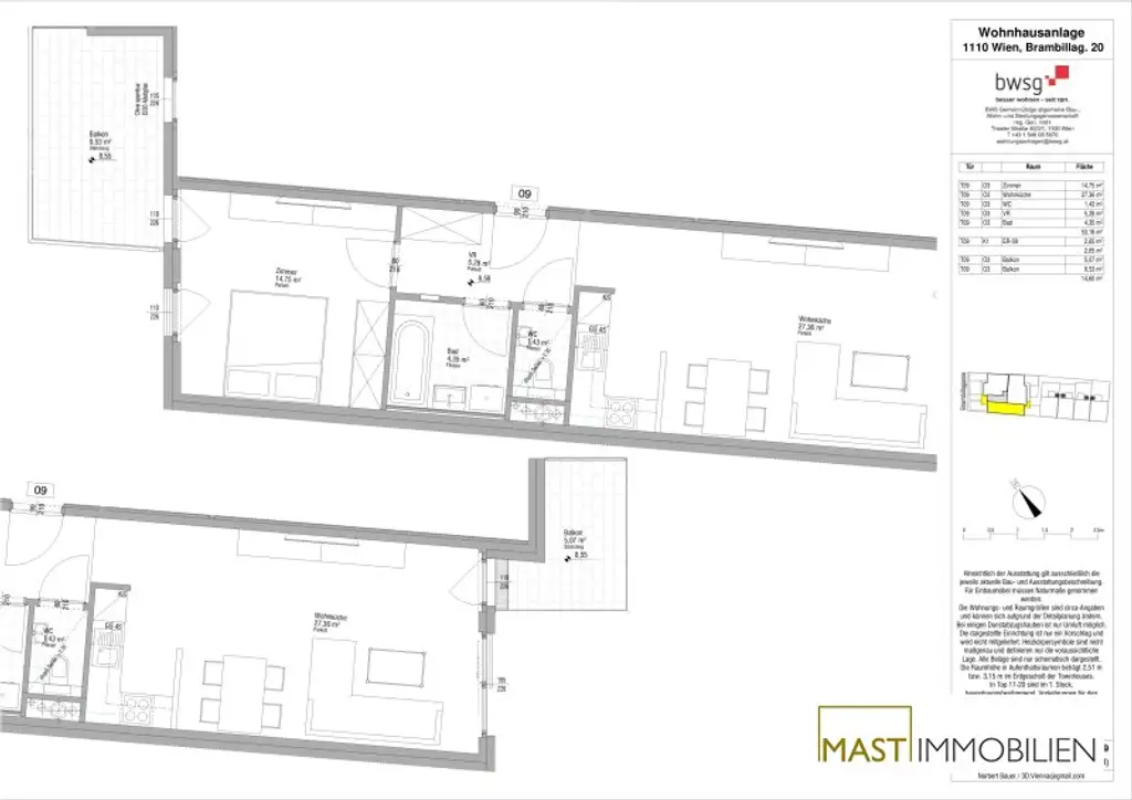 *Ruhelage* Provisionsfreie 2-Zimmer Wohnung mit 2 Balkonen