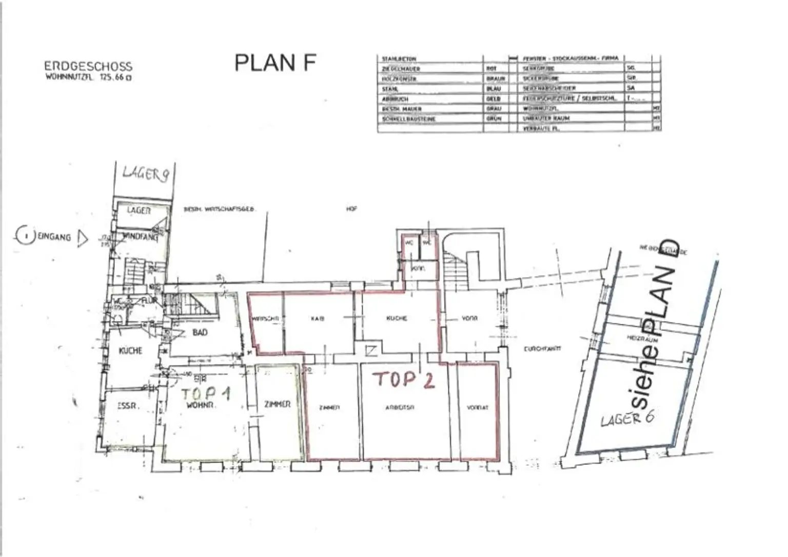 Grundriss Erdgeschoß