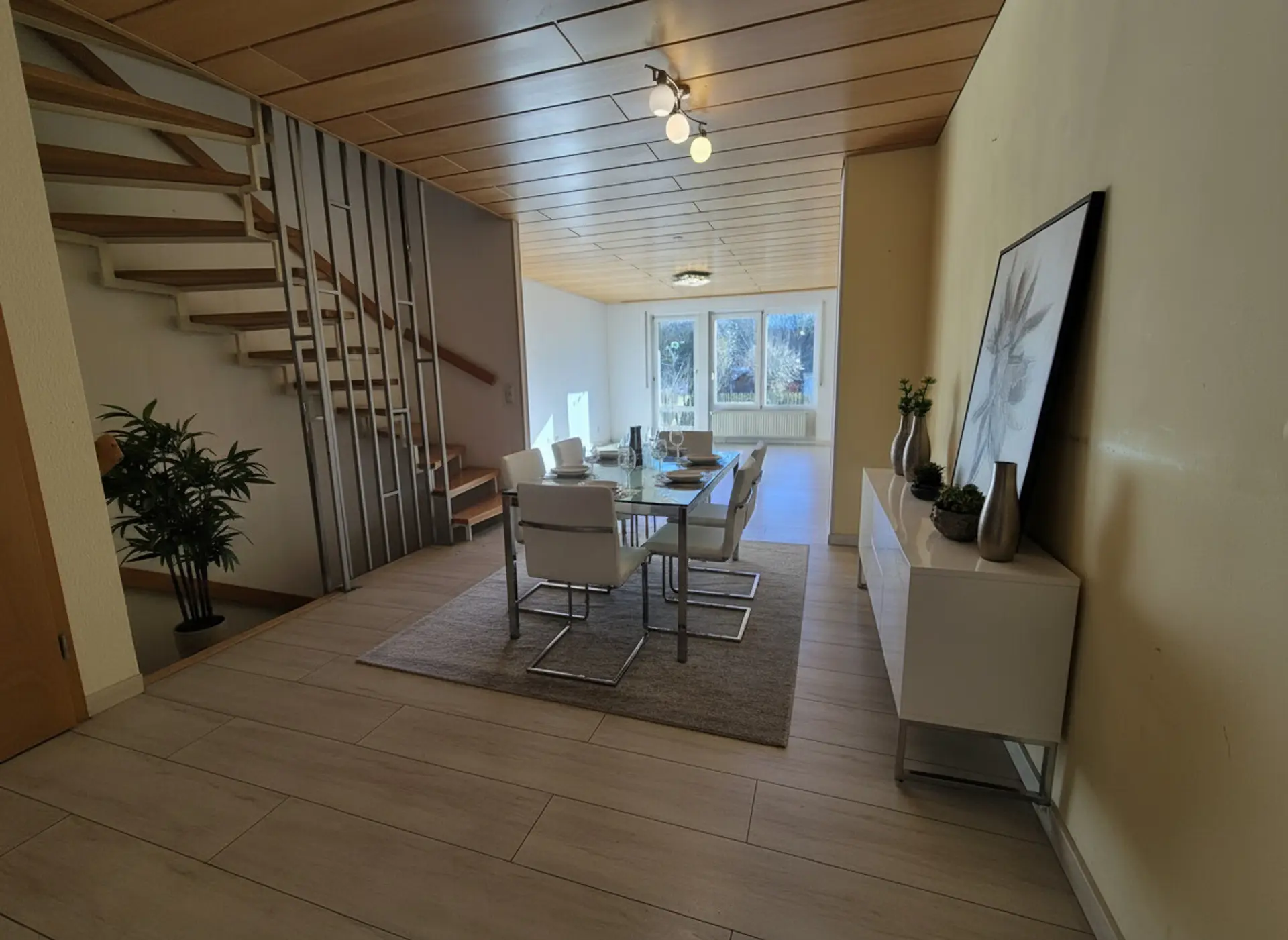 Illustratorische Einrichtung im Essbereich