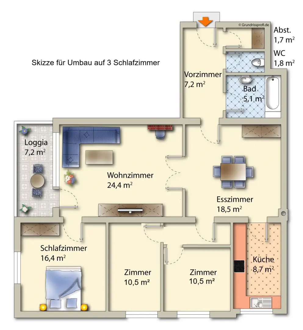 Große helle 4-Zimmer Eigentumswohnung in Mödling