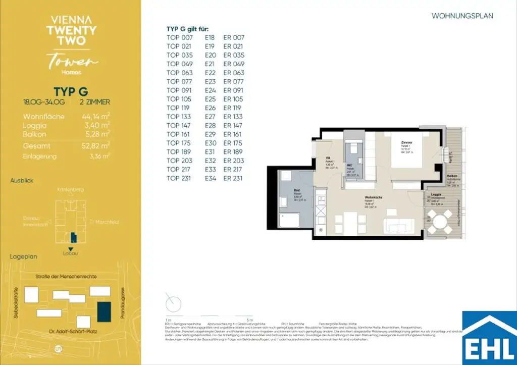 Wohnen mit Skyline-Flair – Rooftop Pool & Fitness bei der U1