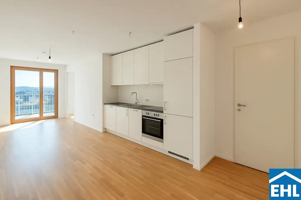 Sonnwendviertel: 2-Zimmer-Wohnung mit Balkon im 3. OG – Fitnessraum, Co-Working & Rooftop-Terrasse inklusive!