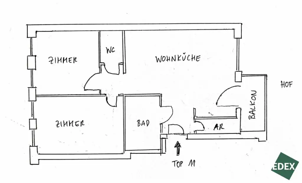 Letzte verfügbare Einheit: 3-Zimmer-Wohnung mit Loggia