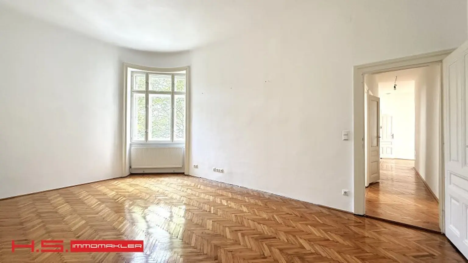 GRÜNDERZEITJUWEL - STILWOHNUNG IN SUPERLAGE - PERFEKTER  GRUNDRISS MIT GRÜNBLICK - 3. WOHNETAGE