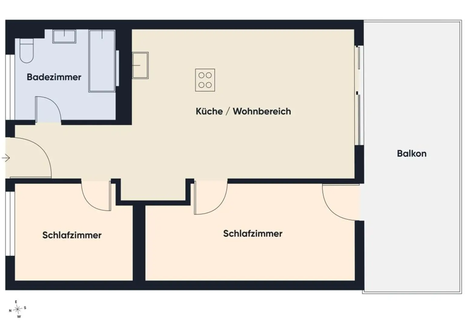 Grundriss ohne Maßstab