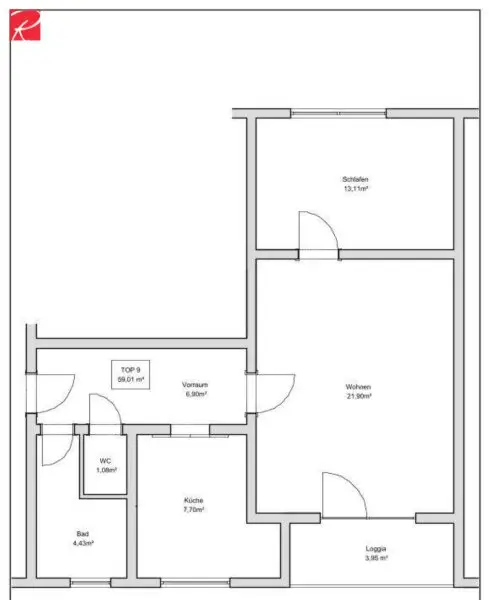 Sonnige 2-Zimmer-Wohnung im Herzen von Gratwein