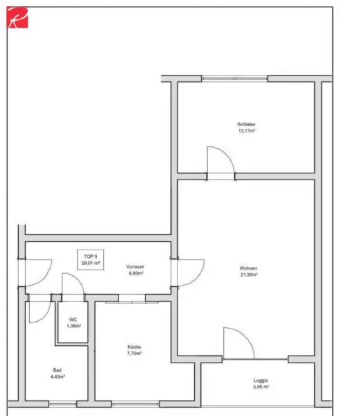 Sonnige 2-Zimmer-Wohnung im Herzen von Gratwein