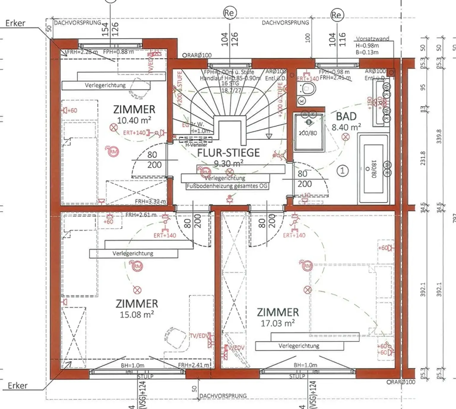 Plan Obergeschoss