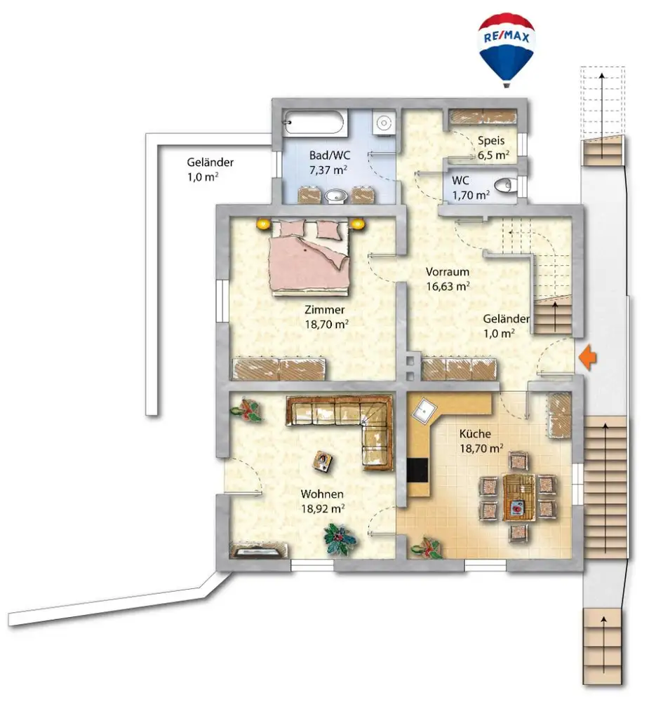 Herrliche Aussichtslage - viel Grund!