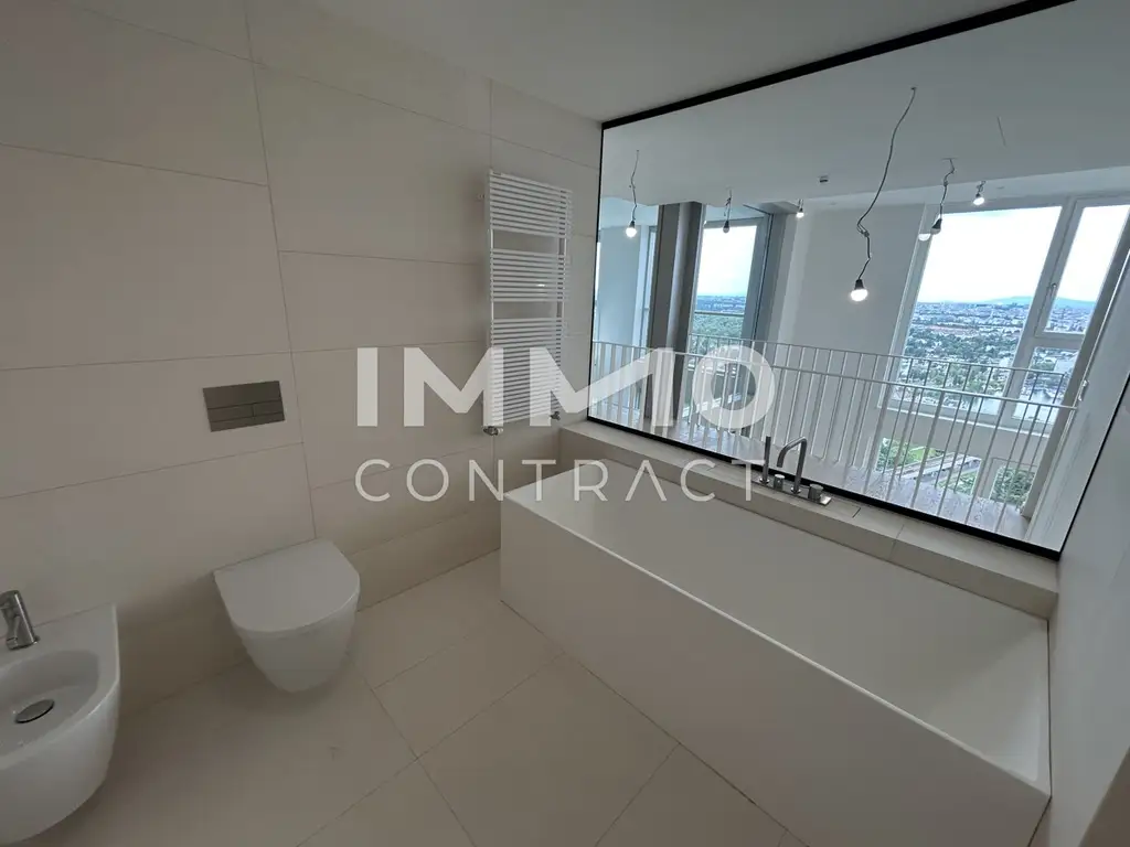 Exklusive Penthouse Wohnung auf 2 Etagen mit atemberaubenden Ausblick auf die Donau und die Innenstadt!