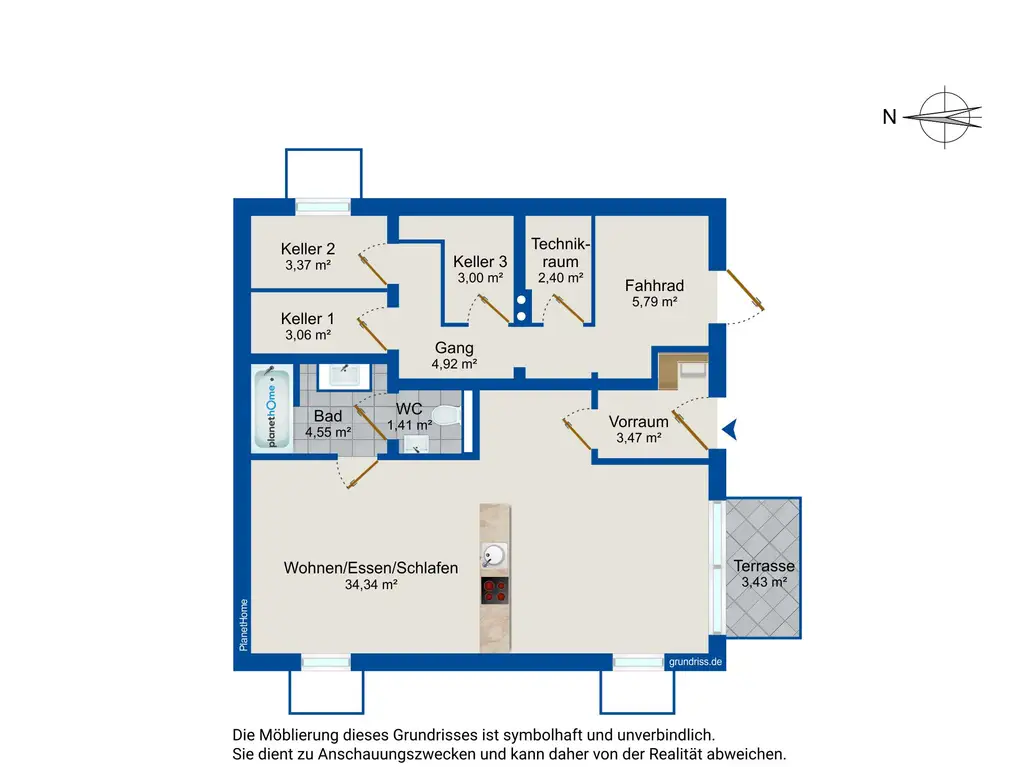 Grundriss Untergeschoss