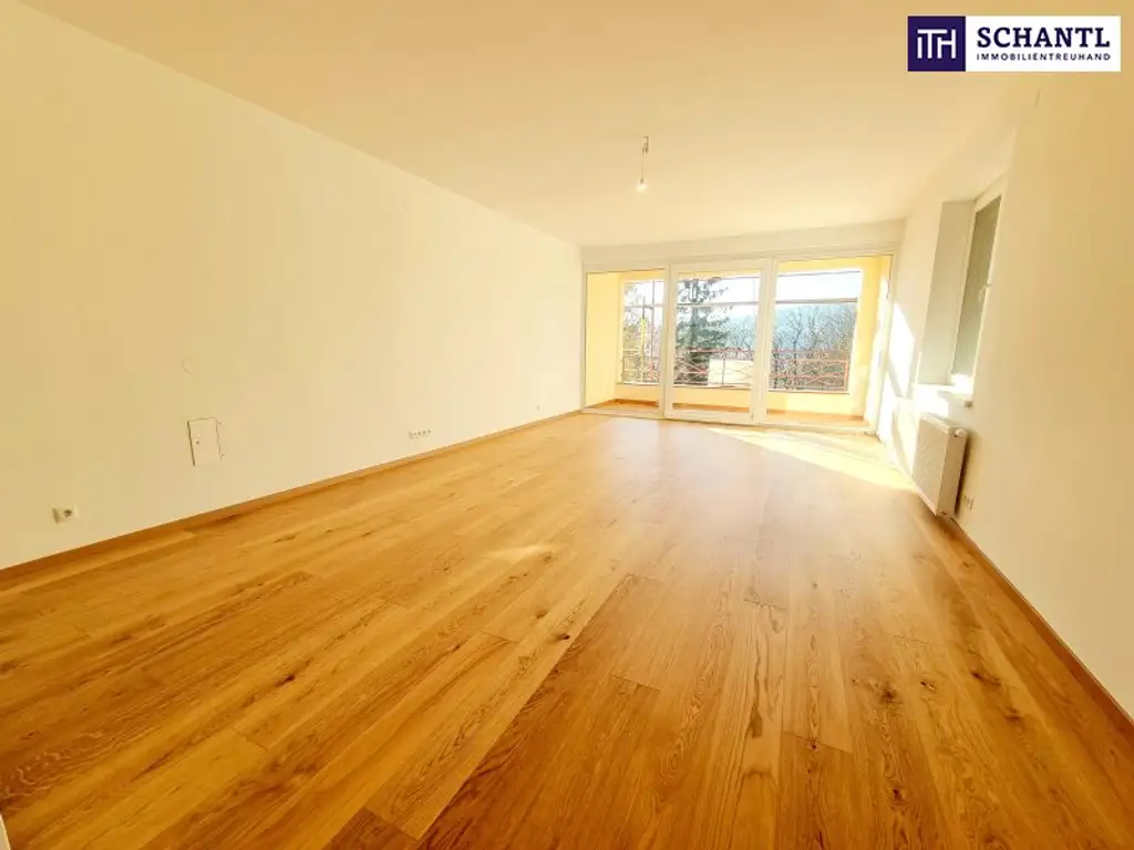 Ruheoase im Grünen! Sonnig. Saniert. Einfach super! Erstbezug mit Wohlfühlfaktor! 4 Zimmer + 2 Balkone + Garagenplatz + Hochwertige Einbauküche! Grün wohin das Auge reicht!