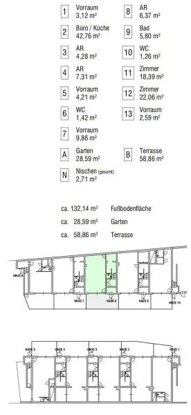 ***NEU***Townhouses in bester Lage mit Garten und Dachterrasse!