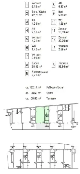 ***NEU***Townhouses in bester Lage mit Garten und Dachterrasse!