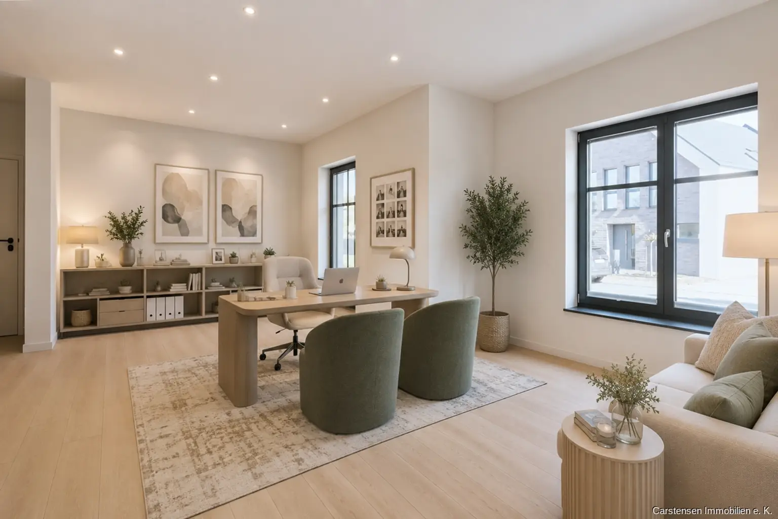 Arbeitszimmer Virtuelles Staging mit KI
