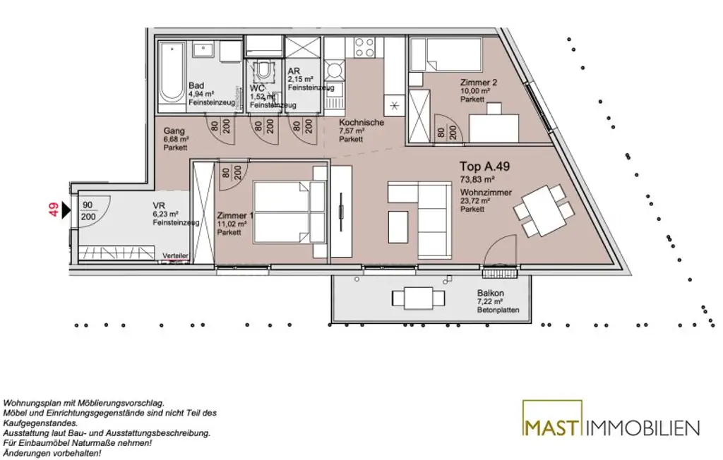 8. Stock! Provisionsfreie 3 Zimmer Wohnung unweit des Donauzentrums und der Donau