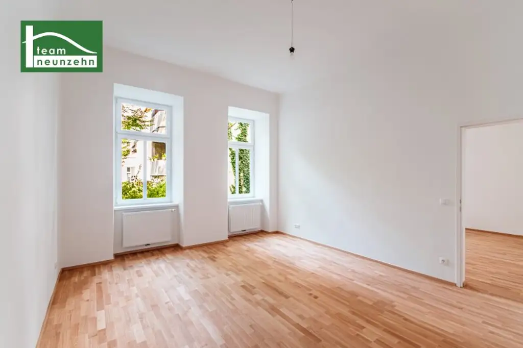 Sechshaus - Erstbezug nach Renovierung! Innenhofausrichtung und 5 Gehminuten zu U4 und U6! Helle Altbauwohnung mit großen Zimmern!