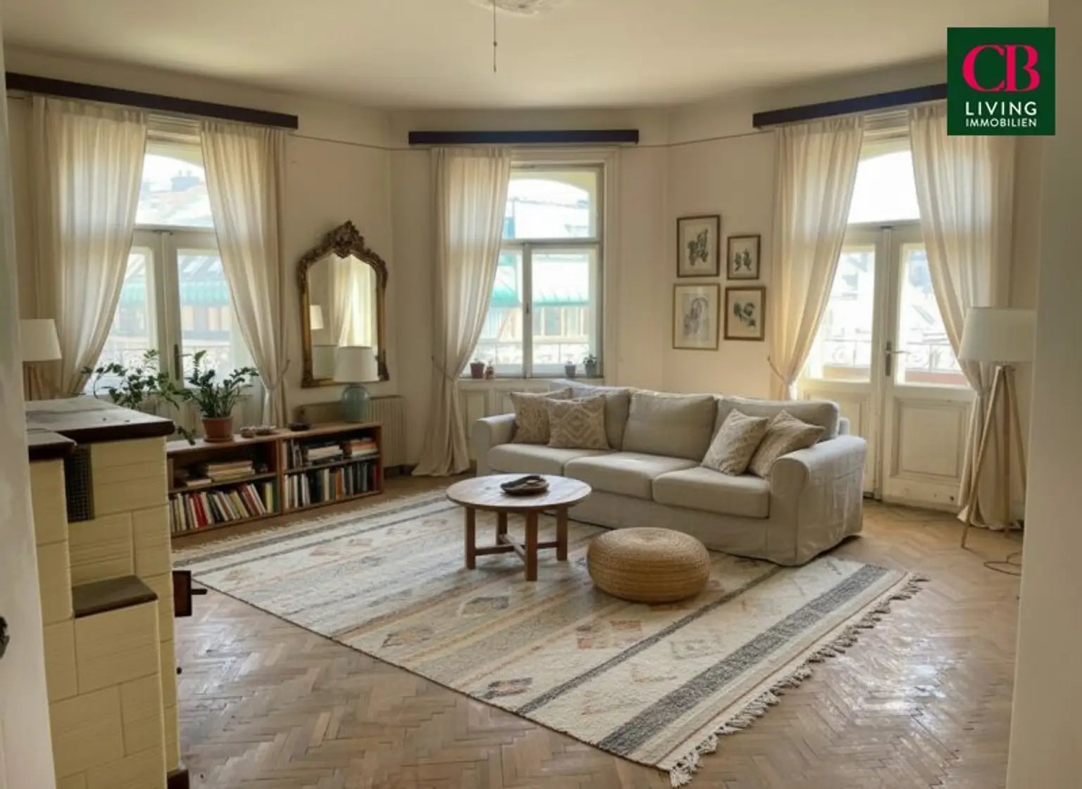 Sanierungsbedürftige Wohnung in einem klassischen Jahrhundertwendehaus