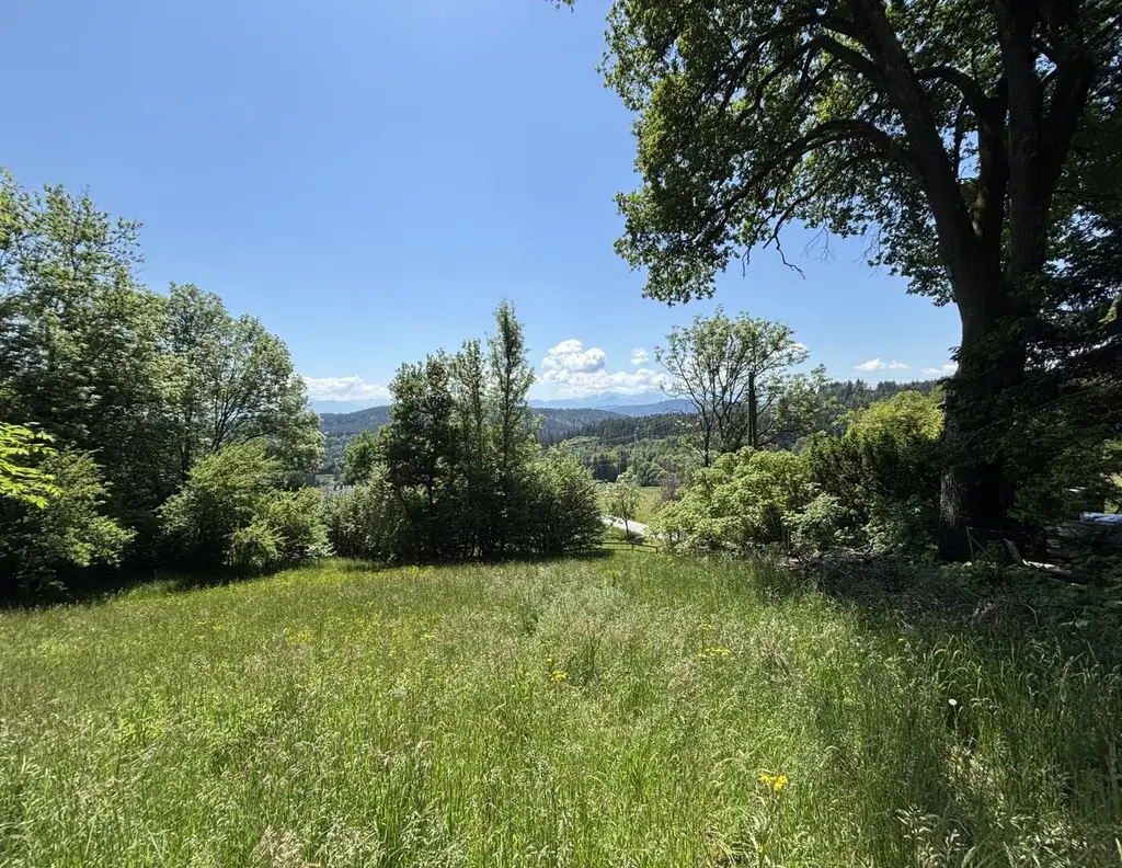 Traumhaftes Grundstück mit Blick in die Karawanken
