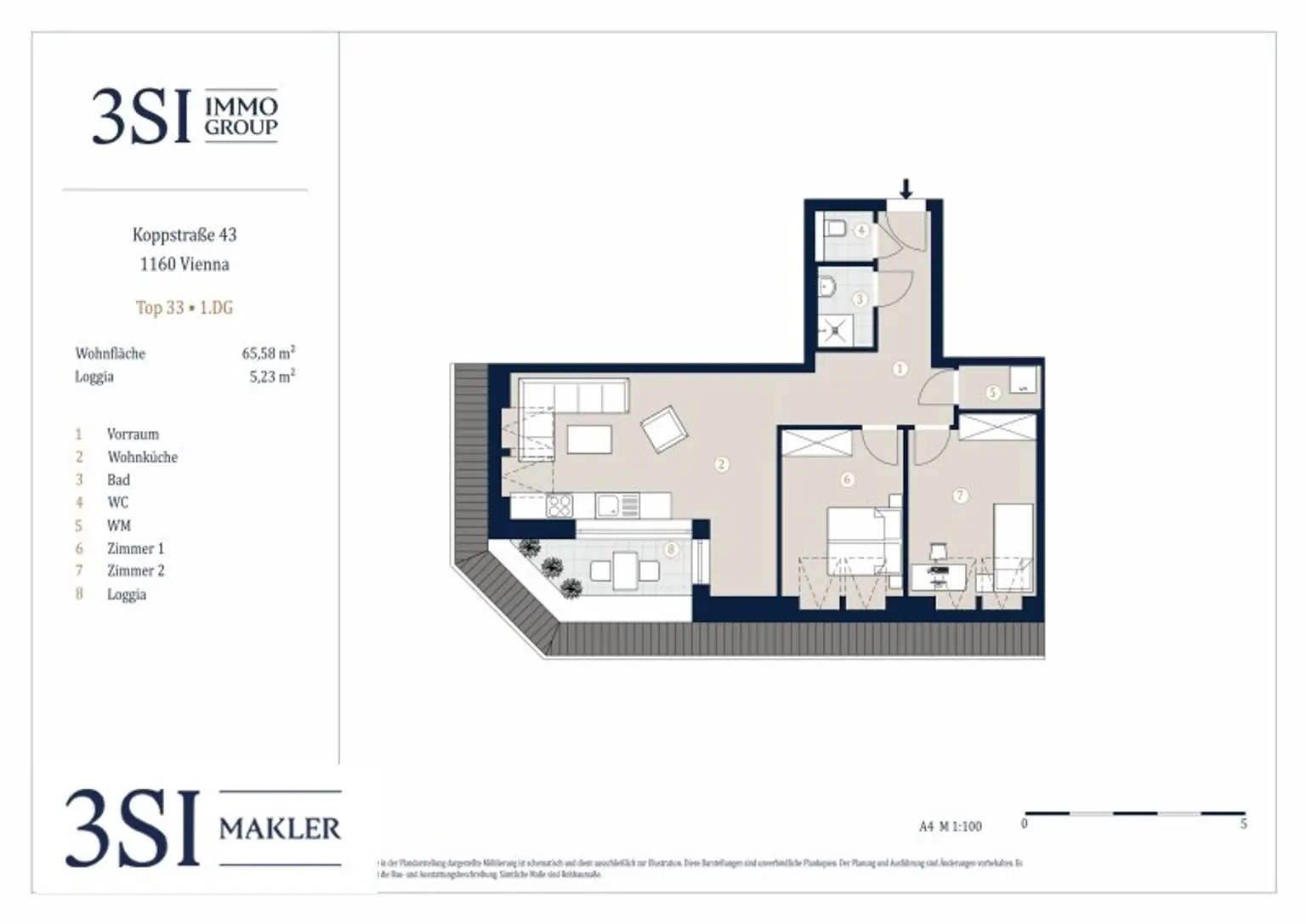 Koppstraße 43 - Skyline Living – Fünf einzigartige Dachgeschosswohnungen