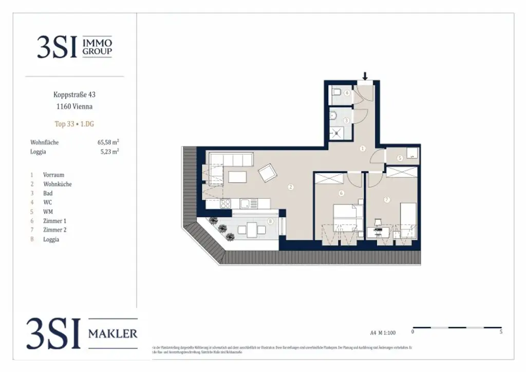 Koppstraße 43 - Skyline Living – Fünf einzigartige Dachgeschosswohnungen