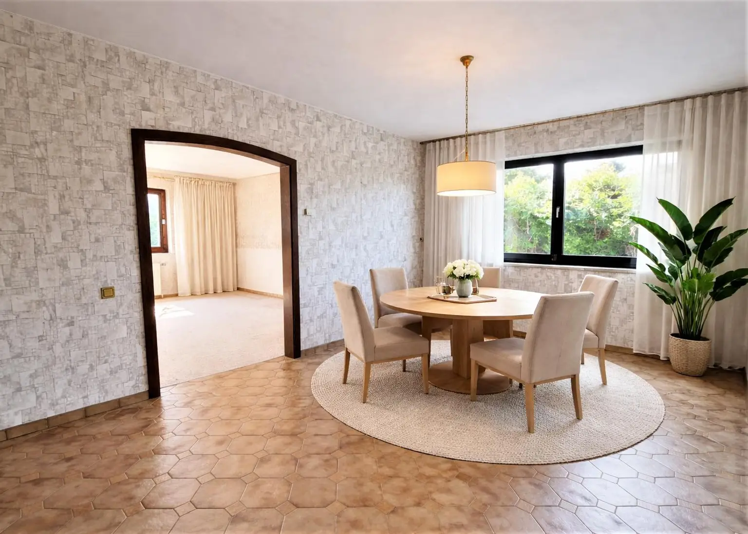 Esszimmer (virtuell eingerichtet)