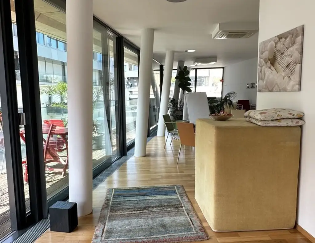 128m² ruhige - lässige Praxis- oder Büro-Einheit mit 33m² großem Süd-Westbalkon Nähe Kunsthaus, 2 TG Plätze optional