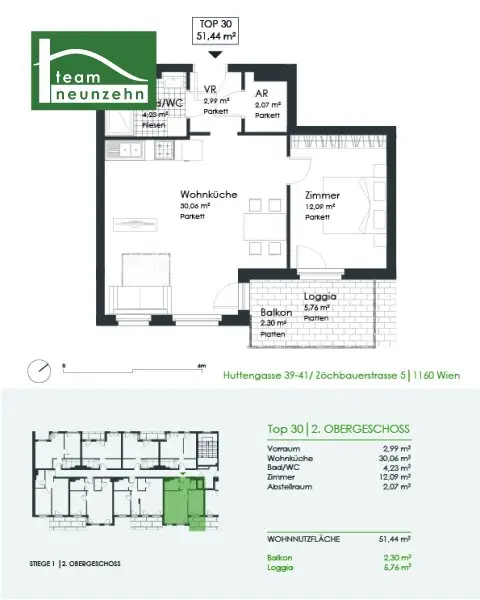 Modernes Wohnen direkt bei der U3 Kendlerstraße mit hochwertiger Ausstattung!