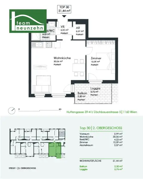 Modernes Wohnen direkt bei der U3 Kendlerstraße mit hochwertiger Ausstattung!