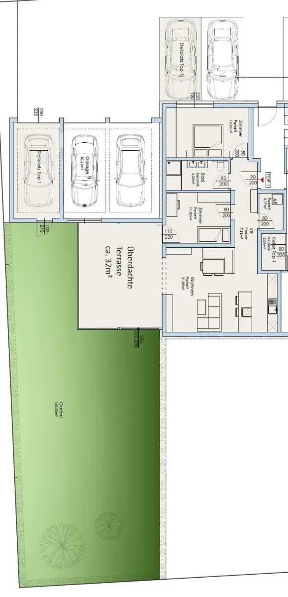 Charmante Gartenwohnung in Feldkirchen bei Mattighofen
