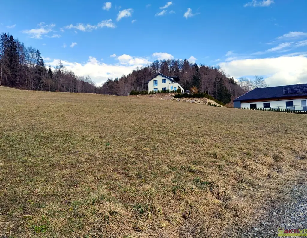 Leistbarer Wohn-Baugrund mit Fernblick. - Ruhige Lage nahe dem Zentrum. - Infrastruktur fußläufig erreichbar.