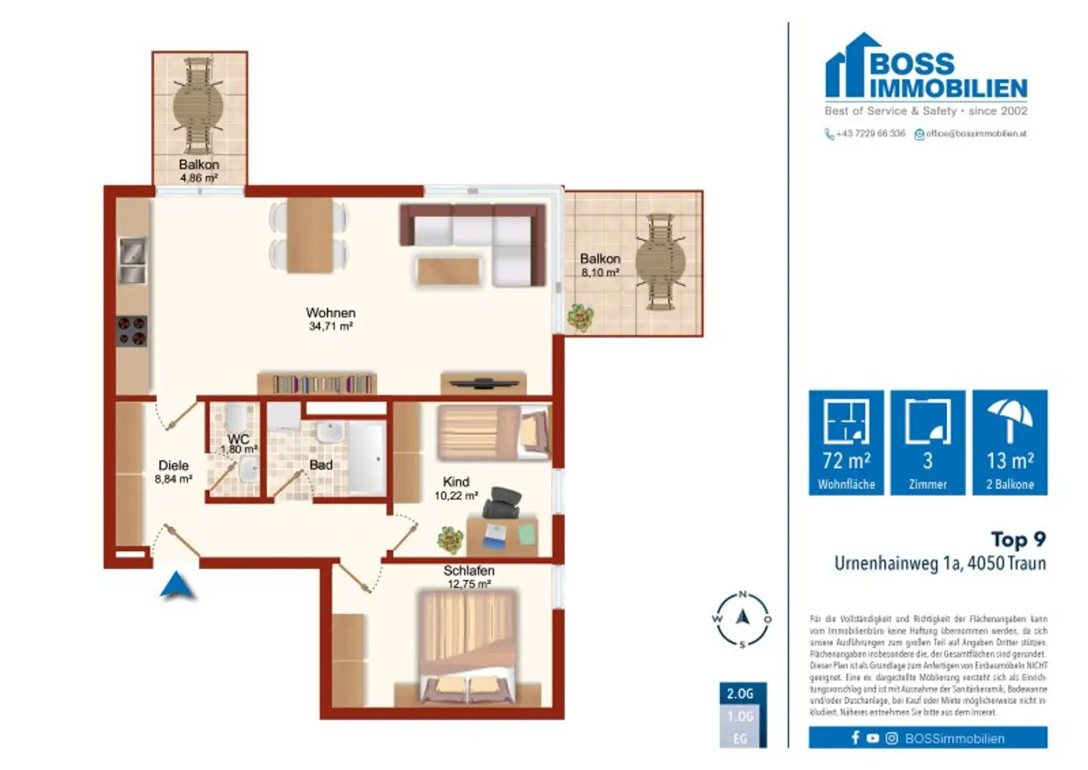 Grundriss Urnenhainweg 1a_Top 9