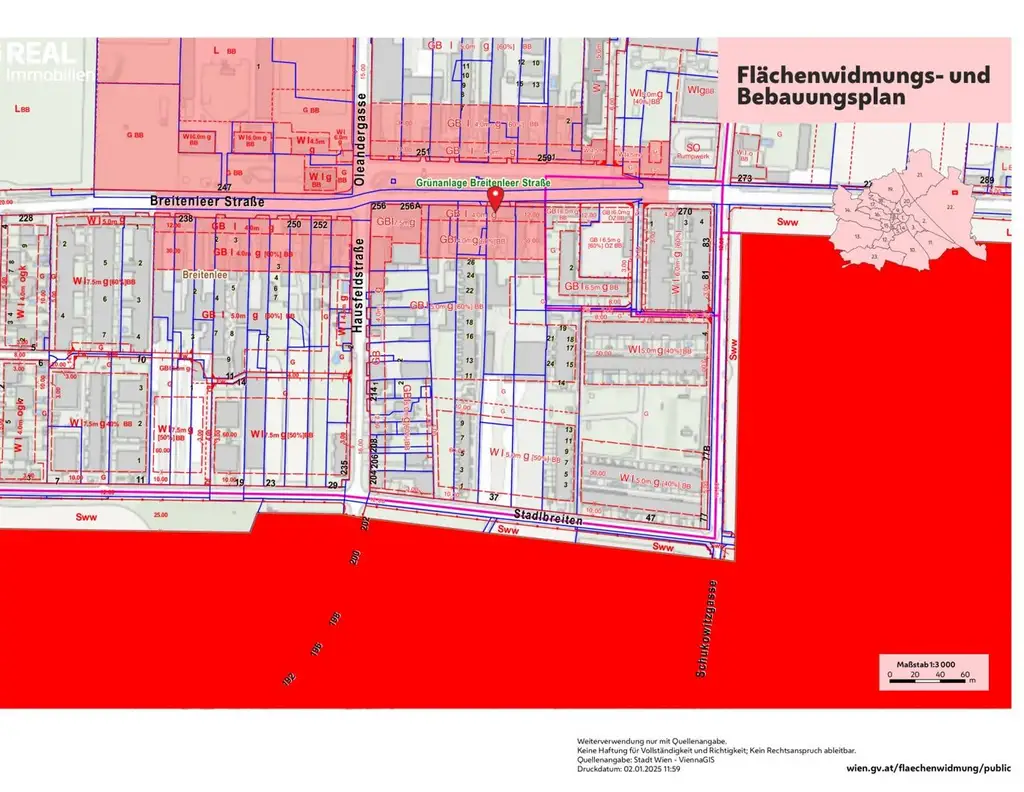Großzügiges Baugrundstück in 1220 Wien - Ihre Chance auf 5.900 m² für 2,5 Mio. €!