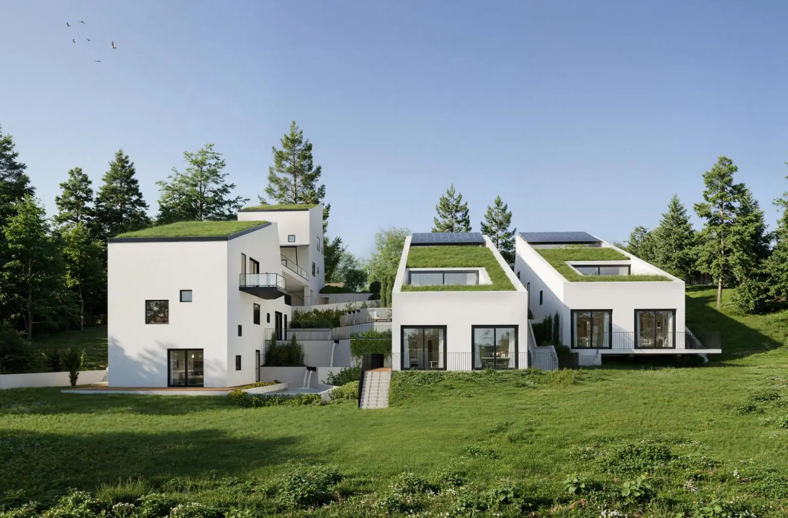 Haus mit großen Terrassen und schönem Ausblick! Neubauprojekt in Waltendorf!