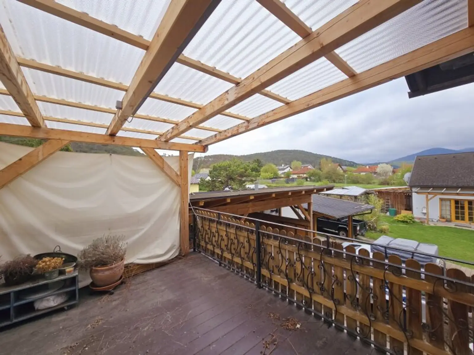 Überdachte Terrasse