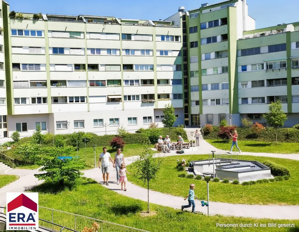 Zentrale 2-Zi-Wohnung mit Loggia & Garage in Linz-Biesenfeld, vollrenoviert, UNI Nähe!