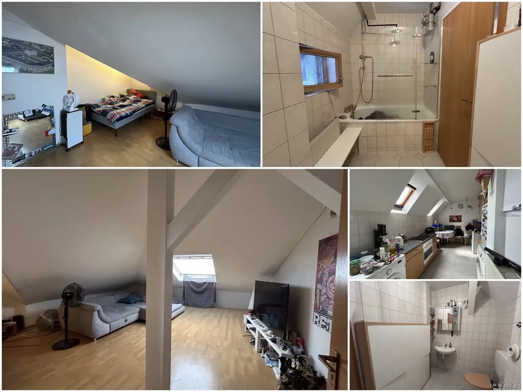 BIETERVERFAHREN - PROVISIONSFREI für Käufer - vermietete 2-ZKB im DG in Kaiserslautern