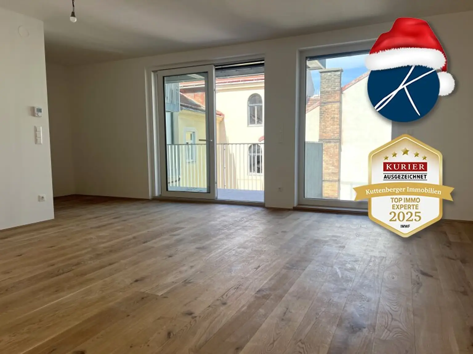 Wohnküche und Balkonausgang